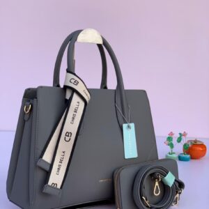 Chrisbella 3-Piece Luxury Handbag Set – Structured Satchel with Matching Wallet & Crossbody Strap