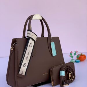 Chrisbella 3-Piece Luxury Handbag Set – Structured Satchel with Matching Wallet & Crossbody Strap