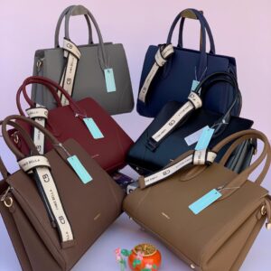 Chrisbella 3-Piece Luxury Handbag Set – Structured Satchel with Matching Wallet & Crossbody Strap