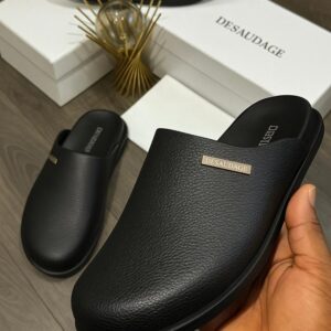 DeSaudage Premium Leather Mules – Luxury Slip-On Collection