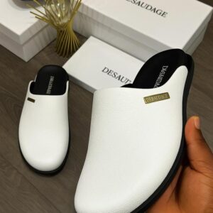 DeSaudage Premium Leather Mules – Luxury Slip-On Collection