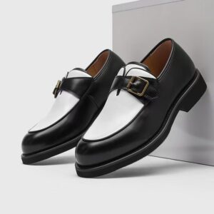 Prada men luxury monk strap shoes